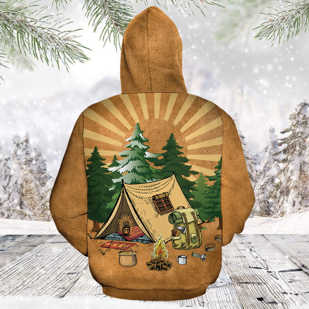 Bear Camping TG51124 unisex womens & mens, couples matching, friends, camping lover, funny family sublimation 3D hoodie christmas holiday gifts (plus size available)