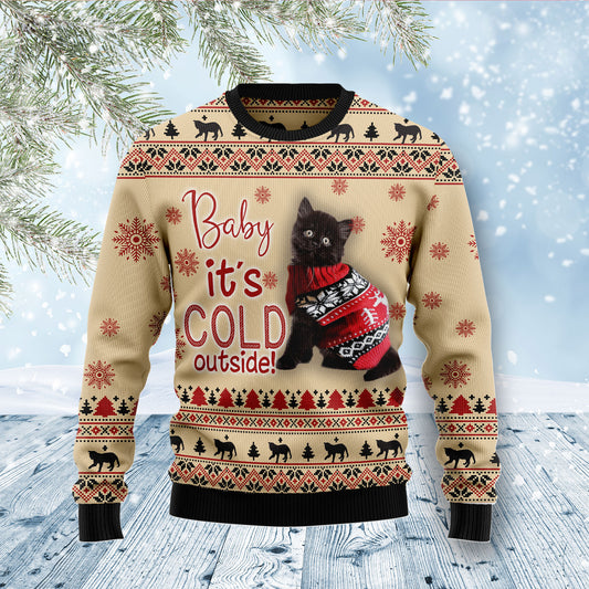Black Cat Baby D2810 Ugly Christmas Sweater