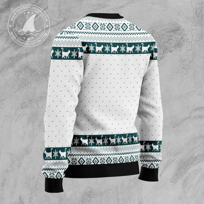 Black Cat Naughty List TG51029 Ugly Christmas Sweater