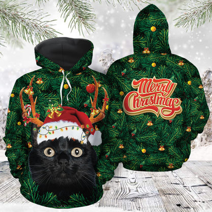 Funny Black Cat TG51112 - All Over Print Unisex Hoodie