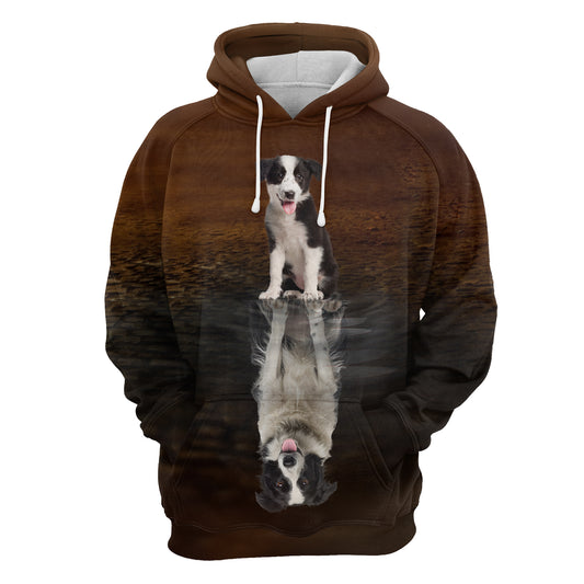 Cute Border collie Reflection H22417 - All Over Print Unisex Hoodie