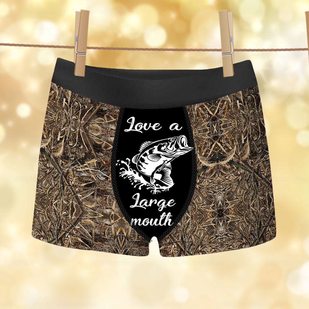 Love A Large Mouth Fish All Over Print Men's Boxer Brief