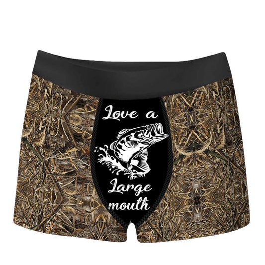 Love A Large Mouth Fish All Over Print Men's Boxer Brief