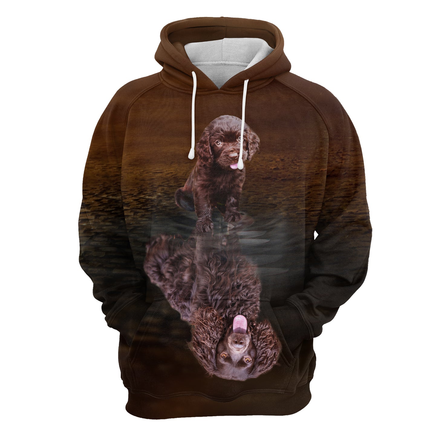 Cute Boykin Spaniel Reflection H22417 - All Over Print Unisex Hoodie