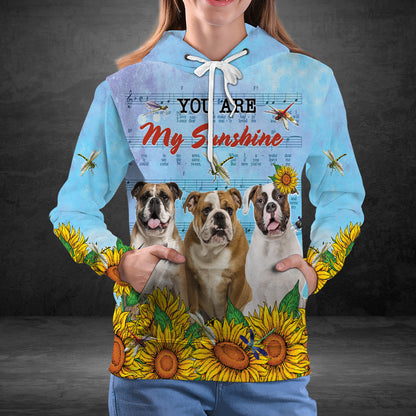 Bulldog You Are My Sunshine G51029 - All Over Print Unisex Hoodie