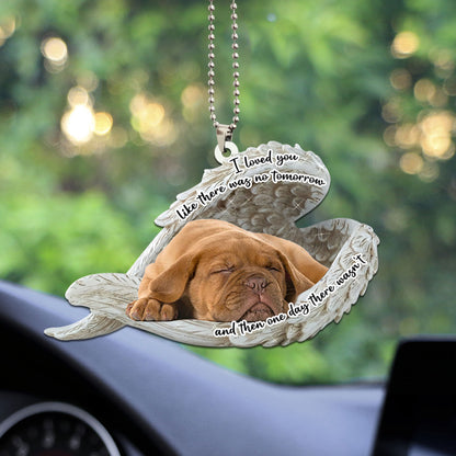 Bullmastiff Sleeping Angel Dog Personalizedwitch Flat Car Memorial Ornament