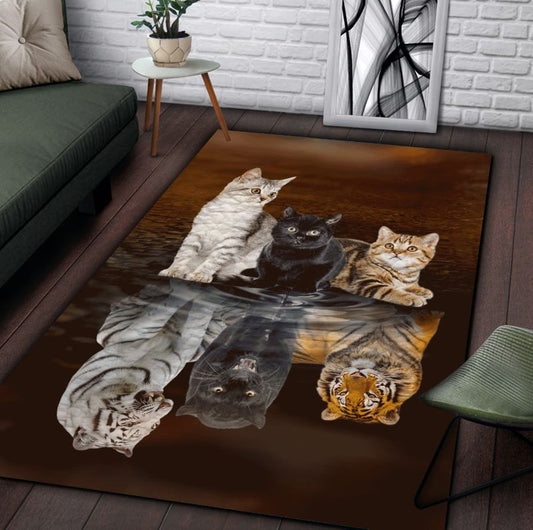 Cat Dreaming Rectangle Rug 22