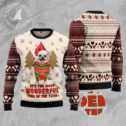 Chihuahua The Most Beautiful Time TG5115 Ugly Christmas Sweater