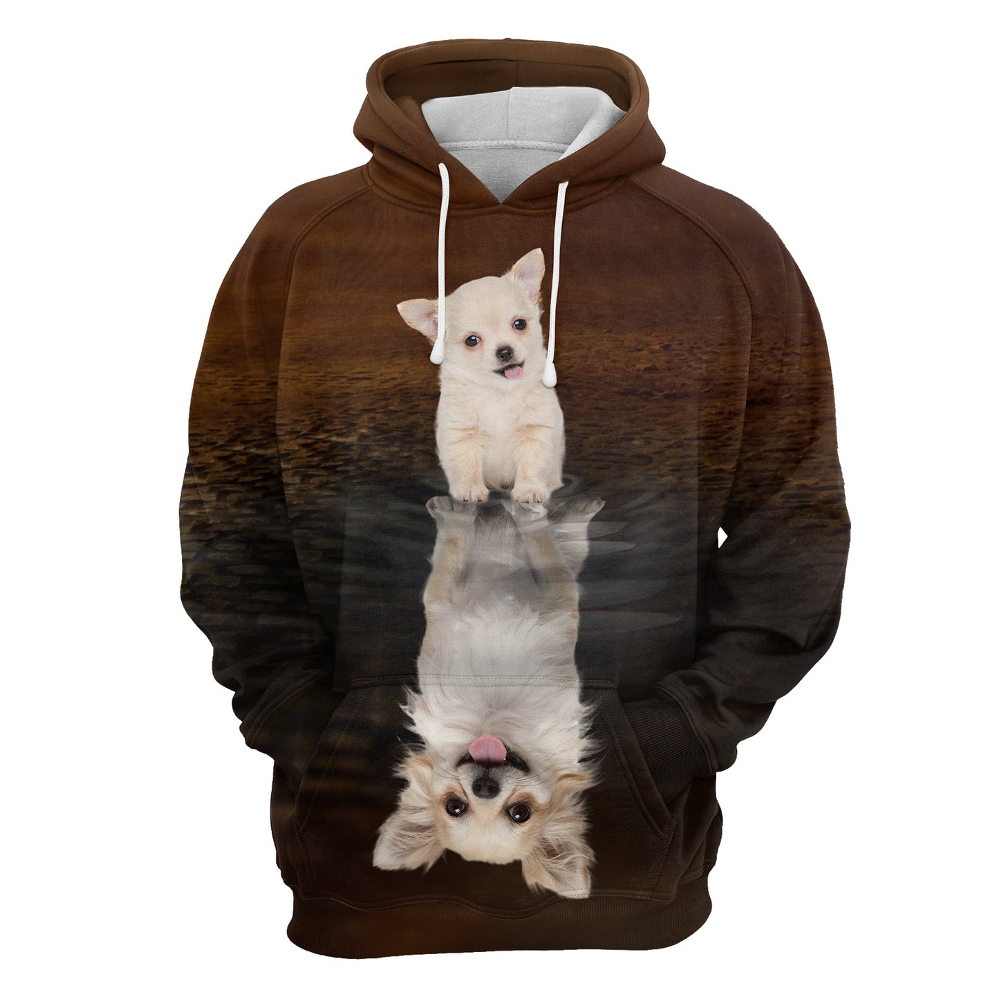 Cute Chihuahua Reflection H22417 - All Over Print Unisex Hoodie