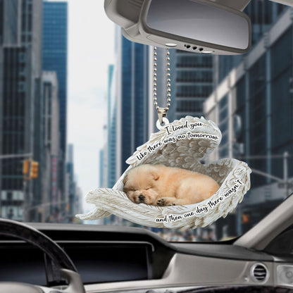Chow Chow Sleeping Angel Personalizedwitch Flat Car Ornament