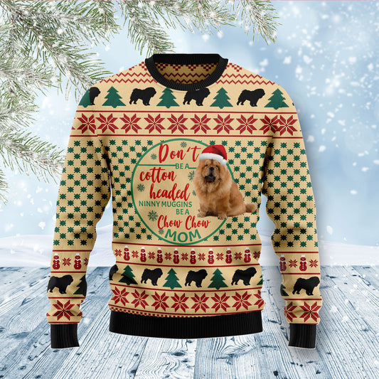 Chow Chow Mom D1011 Ugly Christmas Sweater