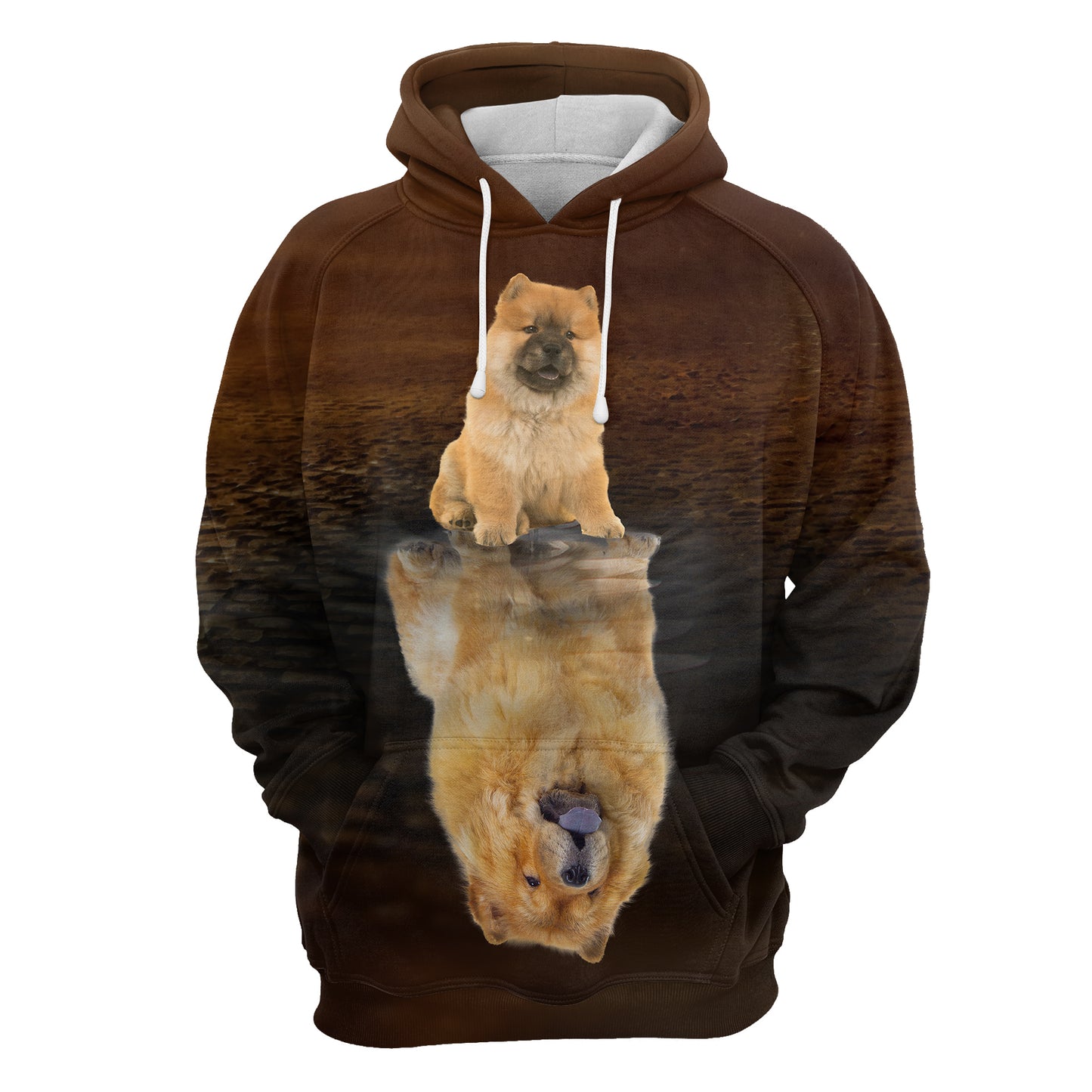 Cute Chow Chow Reflection H22417 - All Over Print Unisex Hoodie