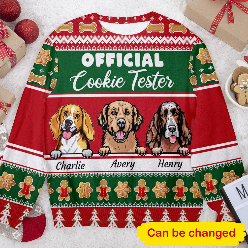 Cookies Sweater Dog Personalizedwitch Personalized Christmas Sweater