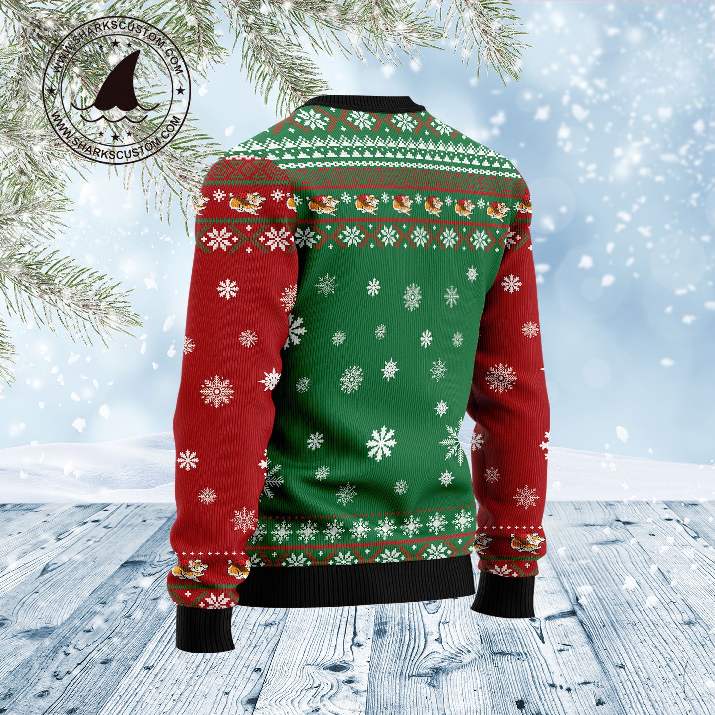 Corgi Snow Day D1011 Ugly Christmas Sweater