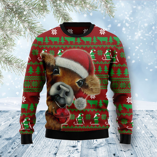 Cow Xmas D2810 Ugly Christmas Sweater