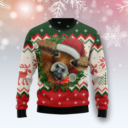 Cow Xmas D1111 Ugly Christmas Sweater