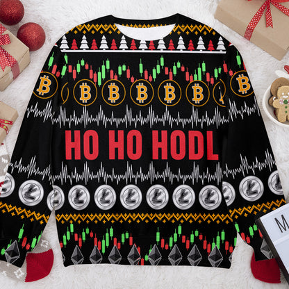 Ho Ho Hodl Crypto Currency Personalizedwitch Christmas Sweater
