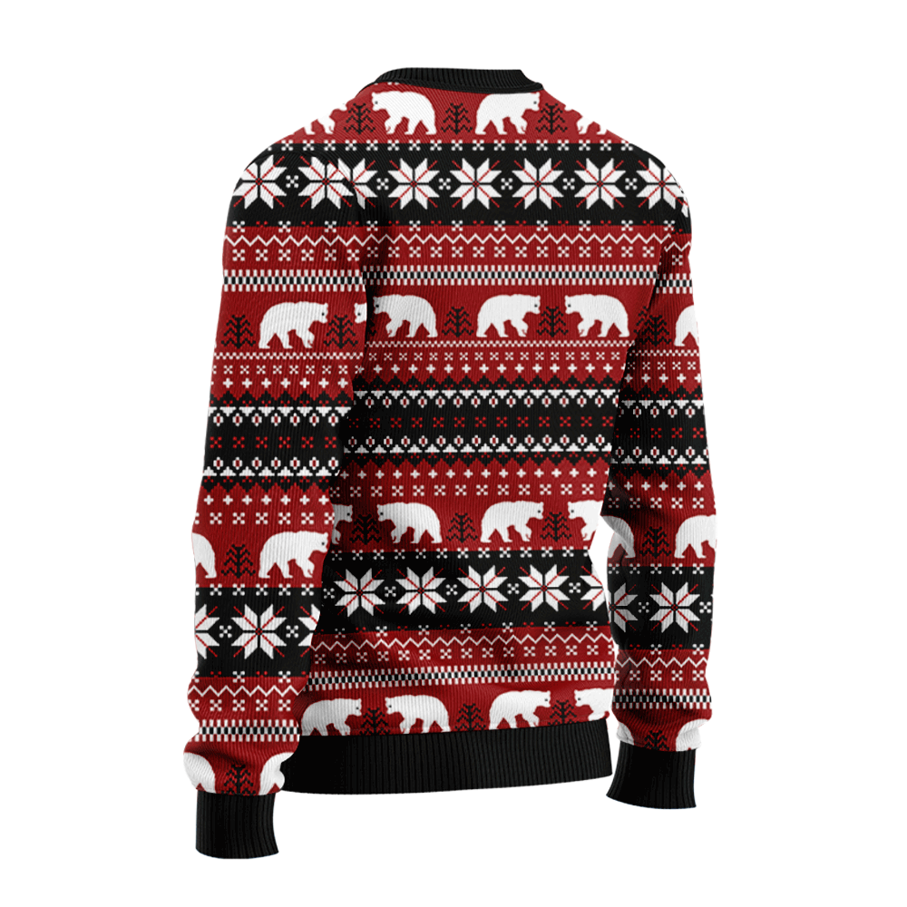 Custom Name Mama Bear Christmas Sweater