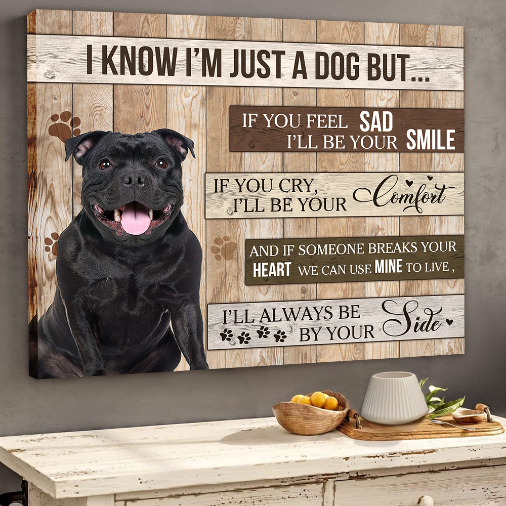 Custom Photo Dog Matte Canvas Always By Your Side Dog
