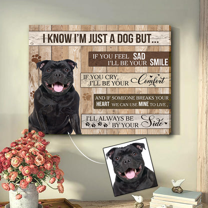 Custom Photo Dog Matte Canvas Always By Your Side Dog
