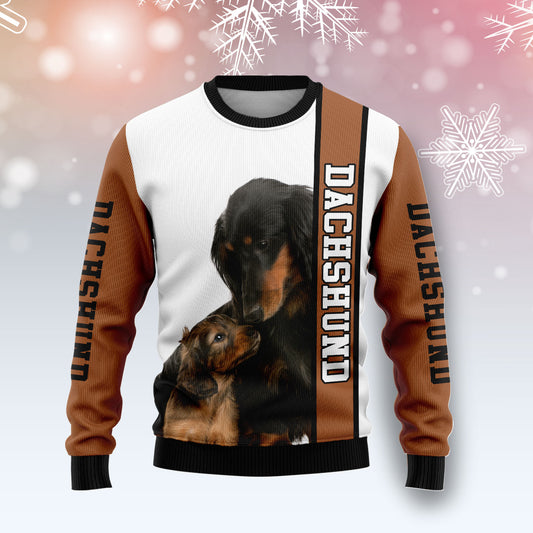 Rescued Dachshund D1011 Ugly Christmas Sweater