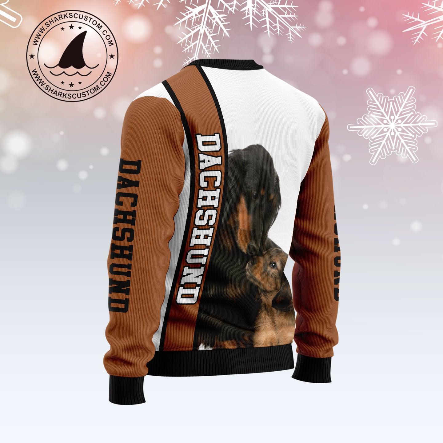 Rescued Dachshund D1011 Ugly Christmas Sweater