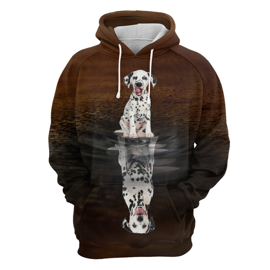 Cute Dalmatian Reflection H22417 - All Over Print Unisex Hoodie