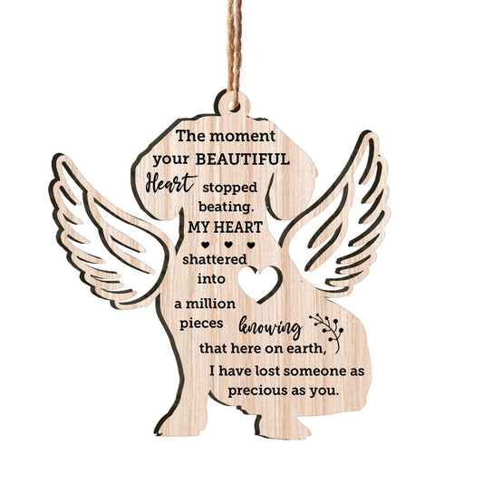 Dachshund Dog Shape Personalizedwitch Christmas Printed Wood Memorial Ornament