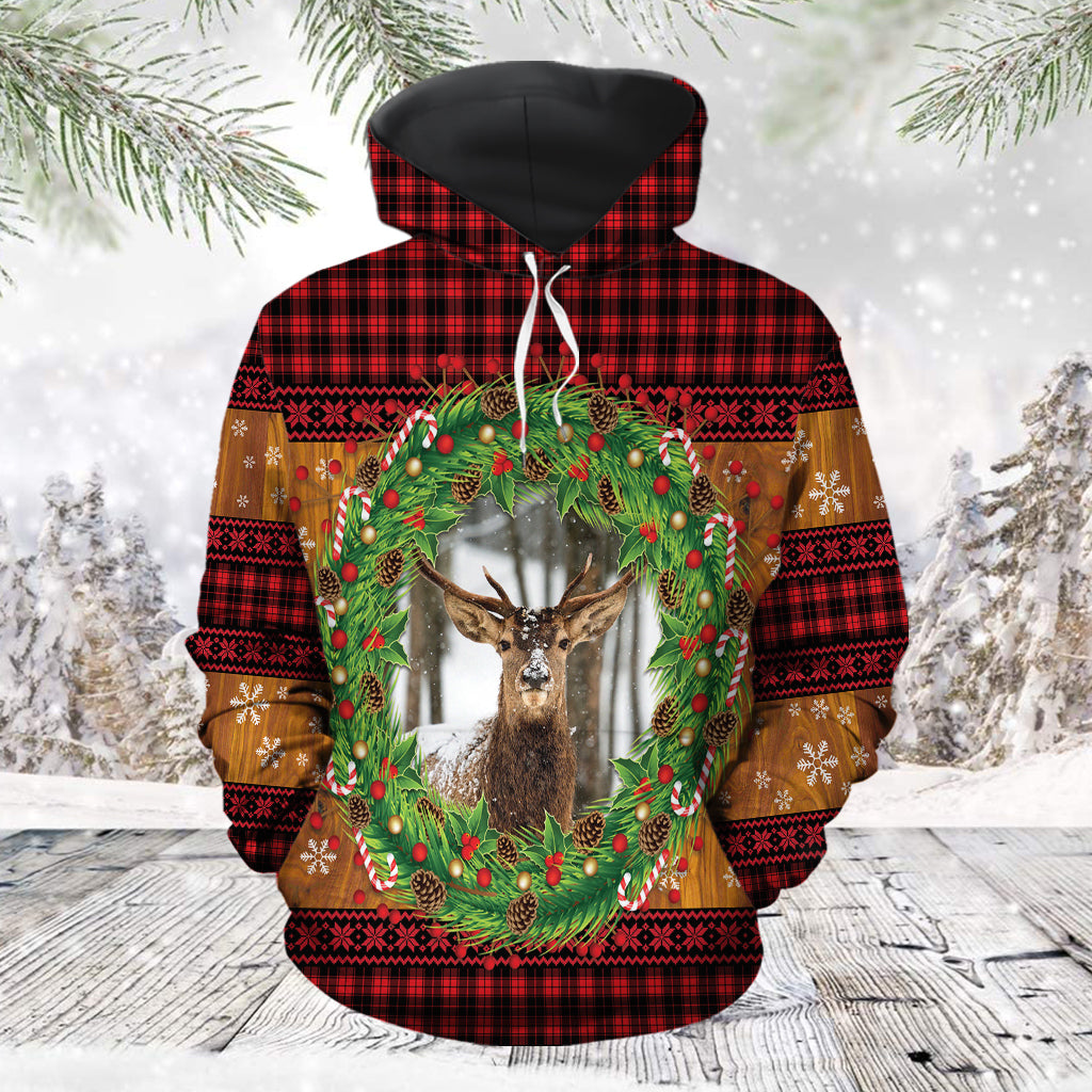 Awesome Deer TG5129 unisex womens & mens, couples matching, friends, deer lover, funny family sublimation 3D hoodie christmas holiday gifts (plus size available)