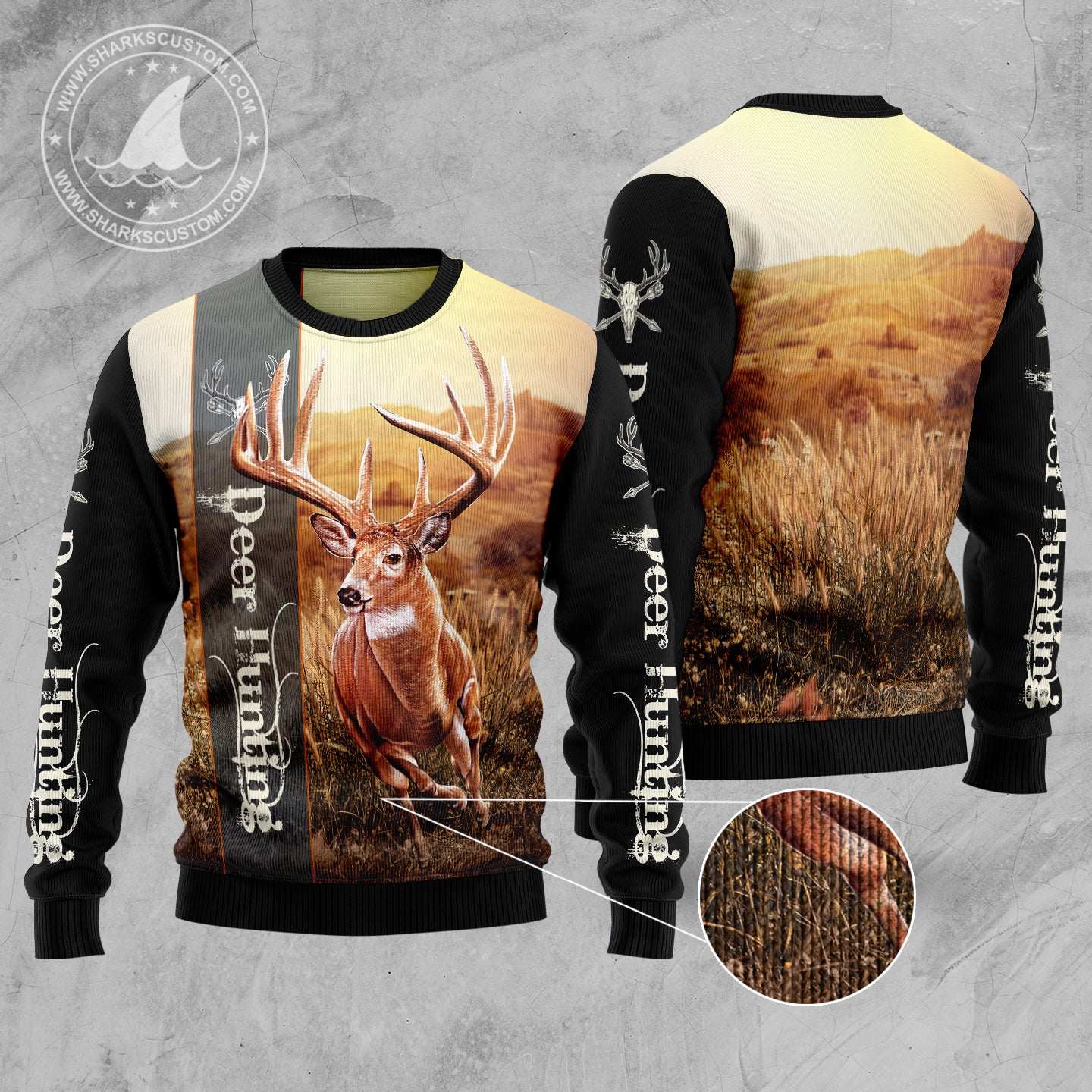 Deer Hunting TG5112 Ugly Christmas Sweater
