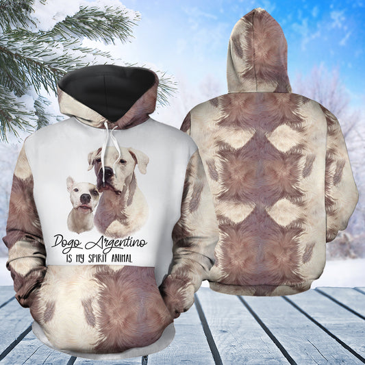 Dogo Argentino My Spirit Animal T0112 unisex womens & mens, couples matching, friends, funny family sublimation 3D hoodie christmas holiday gifts (plus size available)