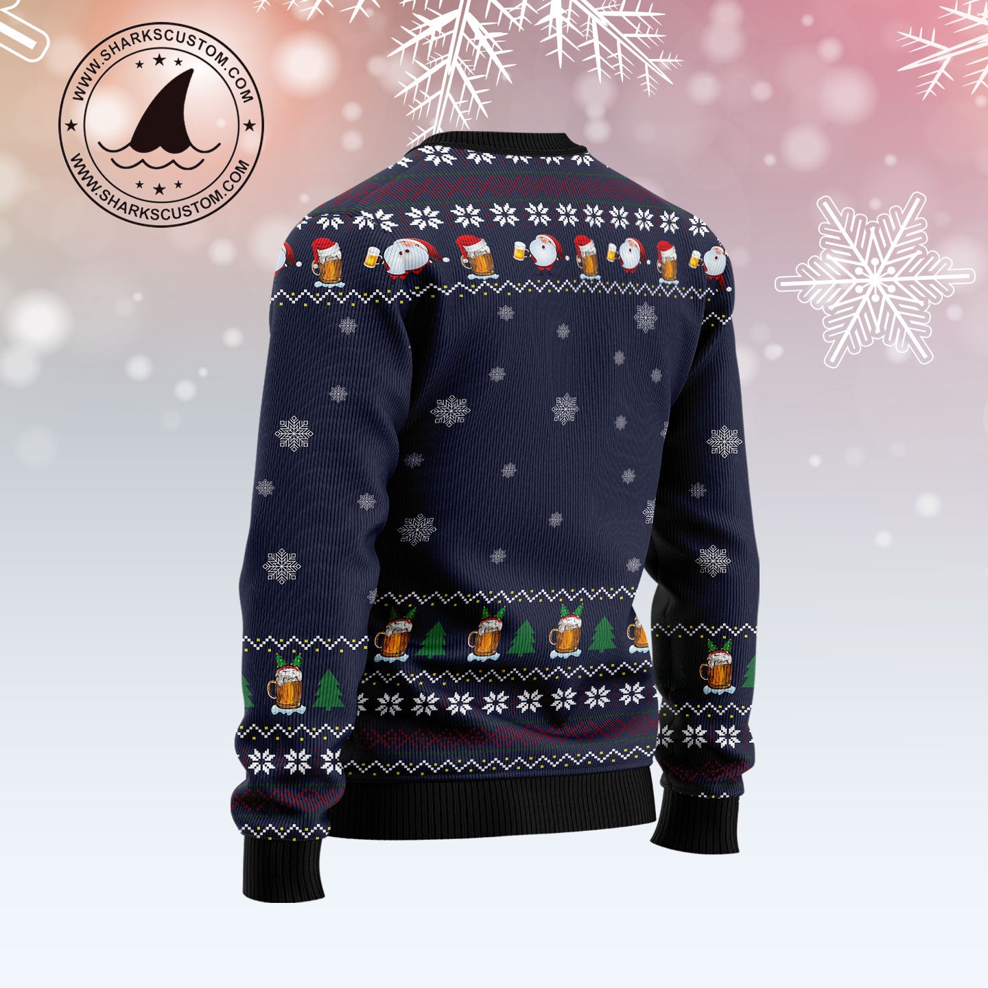 Blender Bottle - 20oz Skins Ugly Holiday Christmas Sweater - Elfie