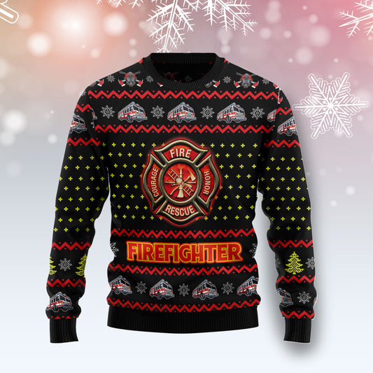 Firefighter Lover TG51019 - Ugly Christmas Sweater