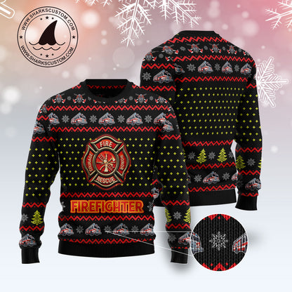 Firefighter Lover TG51019 - Ugly Christmas Sweater