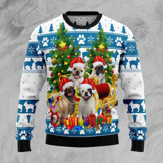 French Bulldog Greeting TG51027 Ugly Christmas Sweater