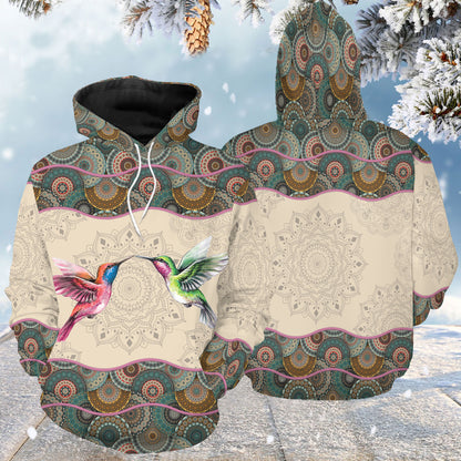 Mandala Hummingbird G5123 unisex womens & mens, couples matching, friends, hummingbird lover, funny family sublimation 3D hoodie christmas holiday gifts (plus size available)