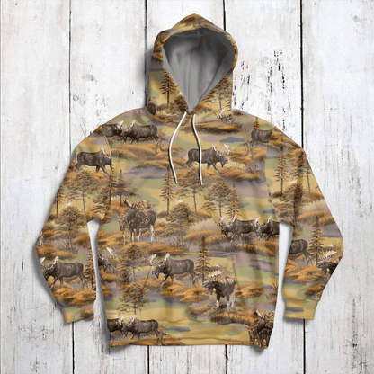 Awesome Moose G51112 - All Over Print Unisex Hoodie