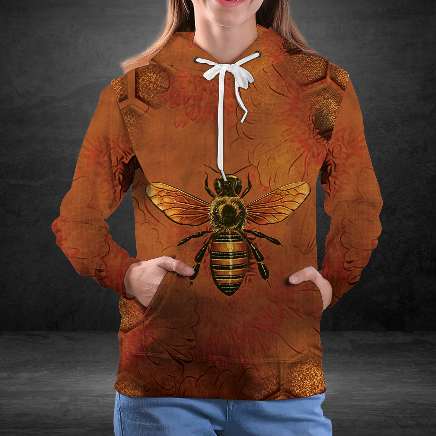 Bee Sunflower G51119 - All Over Print Unisex Hoodie