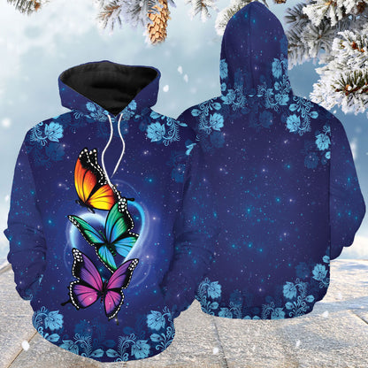 Butterfly Blue Galaxy G51130 unisex womens & mens, couples matching, friends, butterfly lover, funny family sublimation 3D hoodie christmas holiday gifts (plus size available)