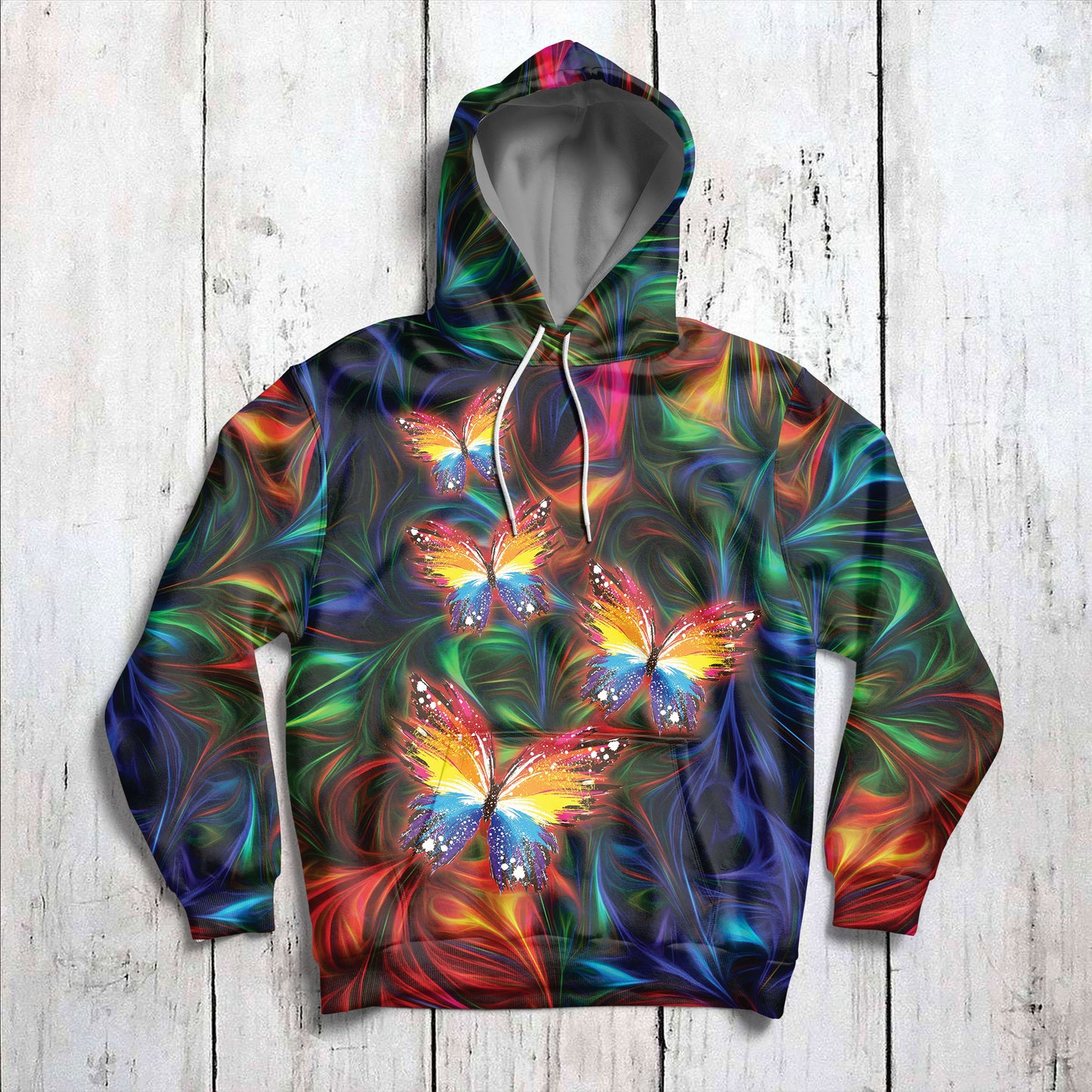 Butterfly Cosmic Light G5127 unisex womens & mens, couples matching, friends, butterfly lover, funny family sublimation 3D hoodie christmas holiday gifts (plus size available)