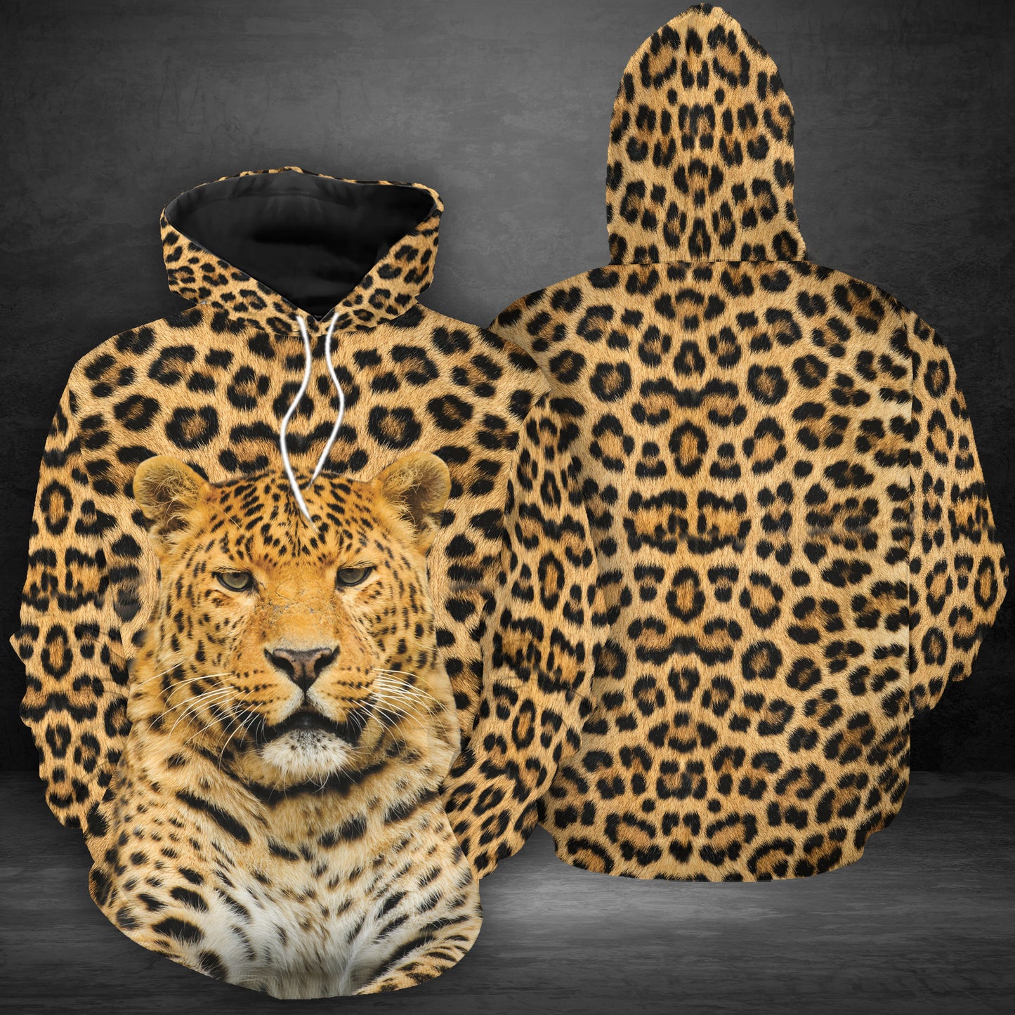 Leopard Fur Texture G5122 unisex womens & mens, couples matching, friends, leopard lover, funny family sublimation 3D hoodie christmas holiday gifts (plus size available)