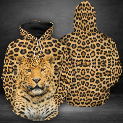Leopard Fur Texture G5122 unisex womens & mens, couples matching, friends, leopard lover, funny family sublimation 3D hoodie christmas holiday gifts (plus size available)