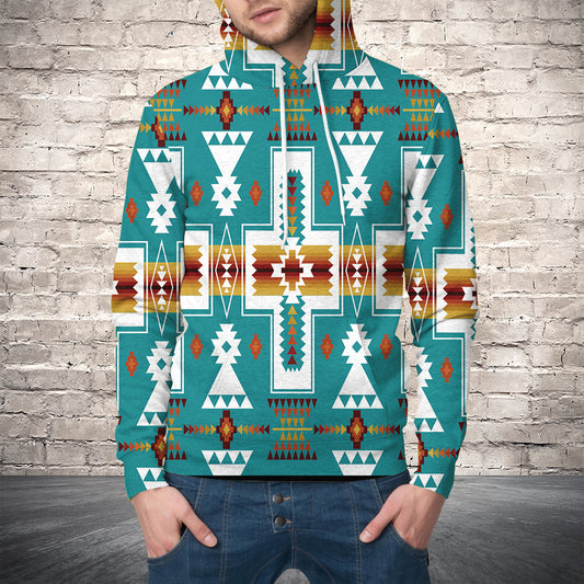 Native American Pattern G51210 unisex womens & mens, couples matching, friends, native lover, funny family sublimation 3D hoodie christmas holiday gifts (plus size available)