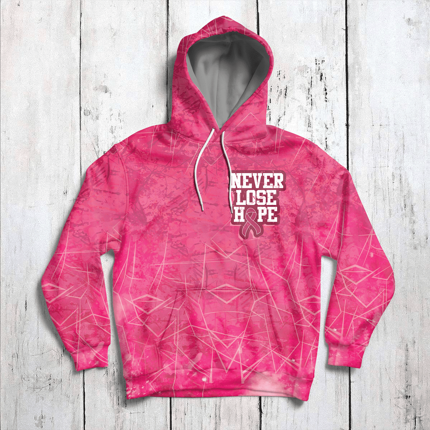 Never Lose Hope Breast Cancer Awareness G51113 - All Over Print Unisex Hoodie