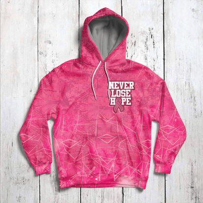 Never Lose Hope Breast Cancer Awareness G51113 - All Over Print Unisex Hoodie