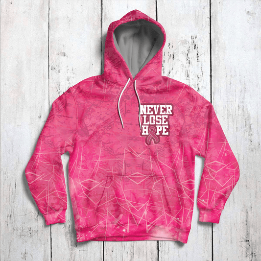 Never Lose Hope Breast Cancer Awareness G51113 - All Over Print Unisex Hoodie