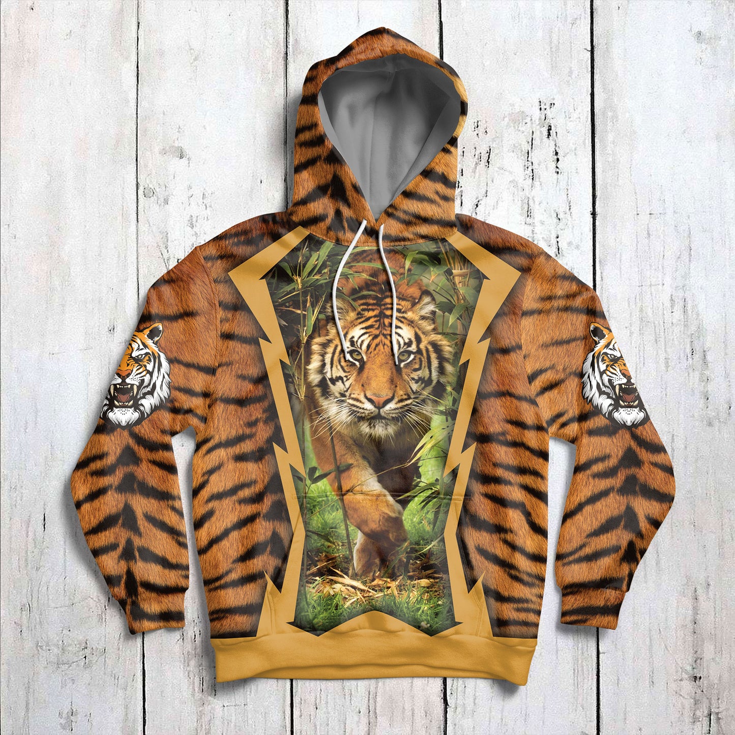 Tiger Jungle G51126 unisex womens & mens, couples matching, friends, tiger lover, funny family sublimation 3D hoodie christmas holiday gifts (plus size available)