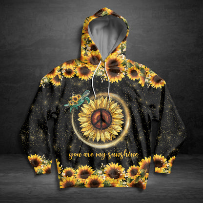 Turtle You Are My Sunshine G5123 unisex womens & mens, couples matching, friends, turtle lover, sea turtle lover, hippie lover funny family sublimation 3D hoodie christmas holiday gifts (plus size available)