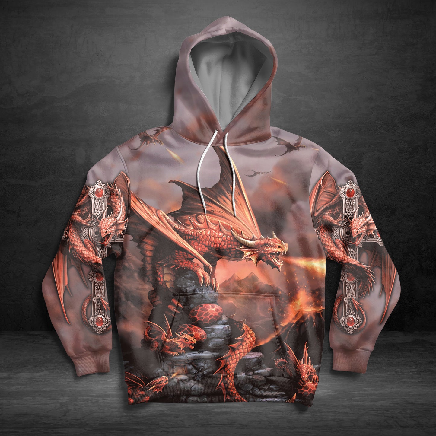 Awesome Fire Dragon G51113 - All Over Print Unisex Hoodie