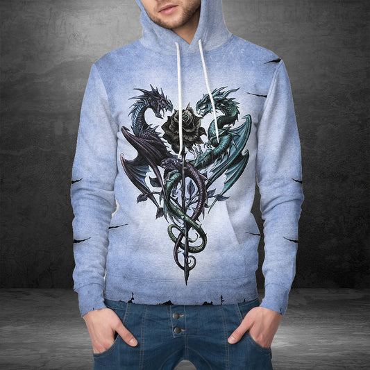 Dragon & Rose G51116 - All Over Print Unisex Hoodie